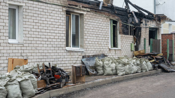 Professional Fire Damage Removal technician working in Plano, TX